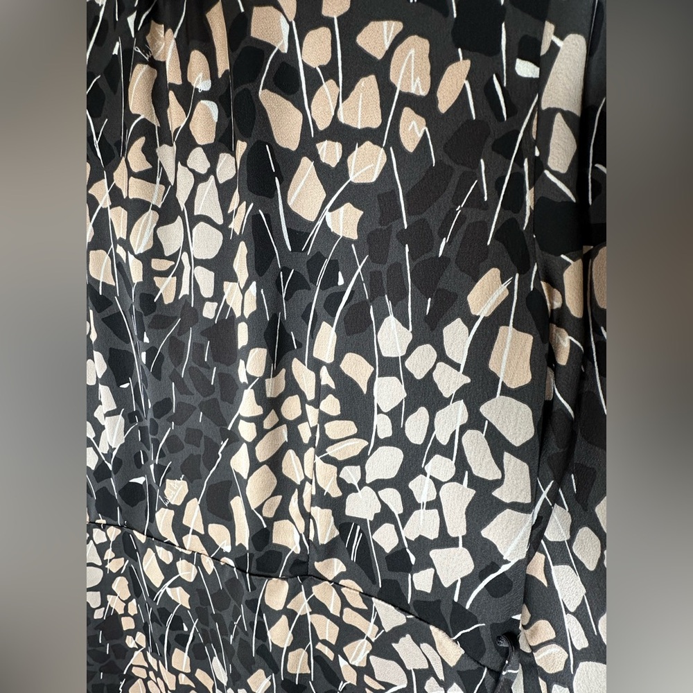 Richard Allen X H&M Long Sleeve Geometric Size 12 Midi Women’s Dress - Picture 7 of 8